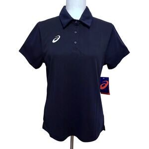 ASICS NWT Navy Performance Polo Women M